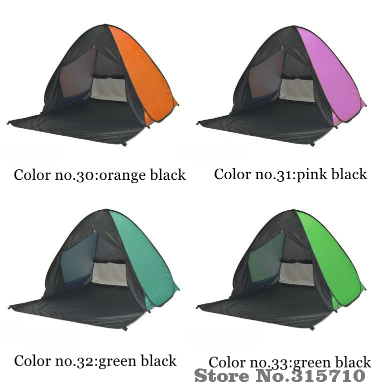 Cheap Goat Tents XL Size Pop Up Self open Beach Tent Automatic Quickly Open Outdoor Camping Tourist UV50+ Protection Portable Picnic Ultralight   